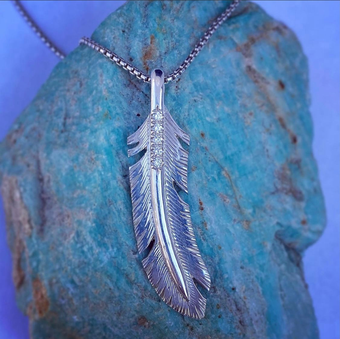 BIRDS OF A FEATHER SILVER PENDANT